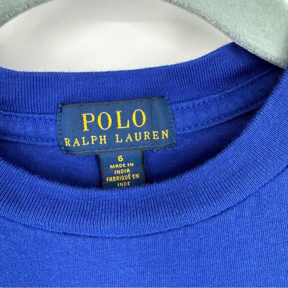 Polo Ralph Lauren Toronto Blue Short Sleeve Shirt‎ Size 6 - Picture 3 of 4